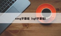 sosg字幕组（sgt字幕组）